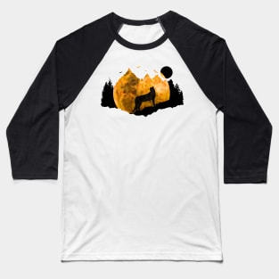 Cheetah Night Baseball T-Shirt